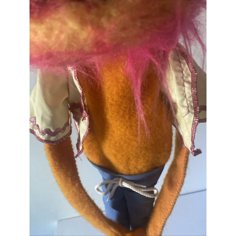Fisher-Price Animal Muppet Puppet Doll Jim Henson 1970's? Vintage Orange Pink - Picture 3 of 14